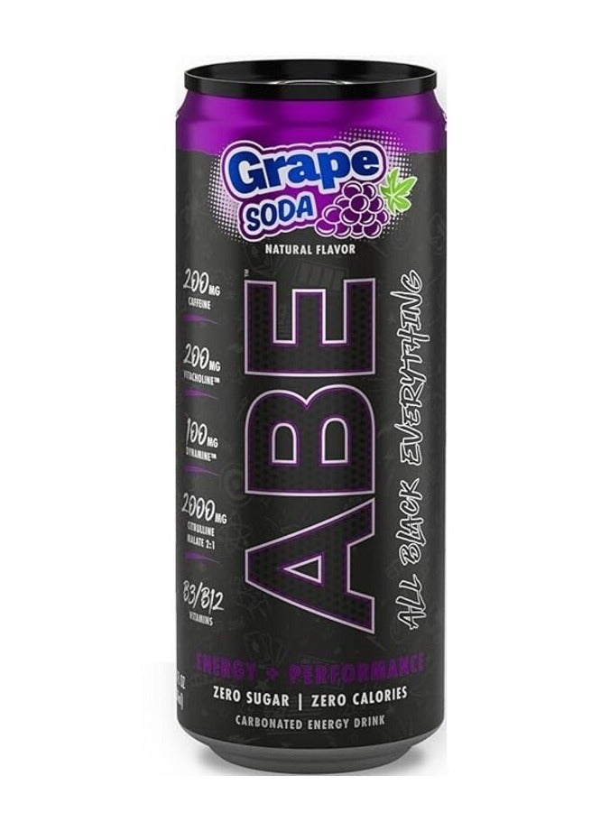 Applied Nutrition Abe Energy Plus Performance Pre-Workout Drink Graper Soda 330Ml  - Image 2
