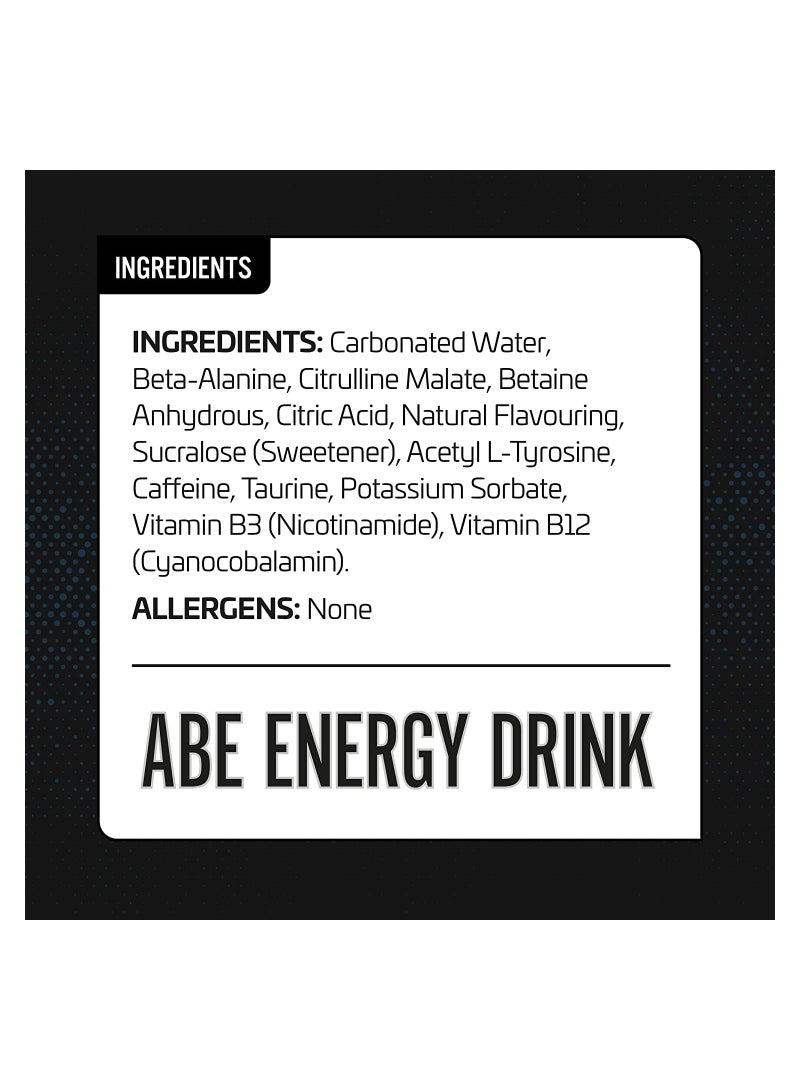 Applied Nutrition Abe Energy Plus Performance Pre-Workout Drink Graper Soda 330Ml  - Image 4