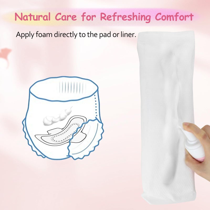 UHdod Witch Hazel Perineal Soothing Foam & Perineal Cooling Pad Liners for Postpartum Care - Postpartum Essentials Recovery Kit Includes 5 Fl Oz Witch Hazel Foam, 36 Perineal Cooling Pad Liners - Image 5