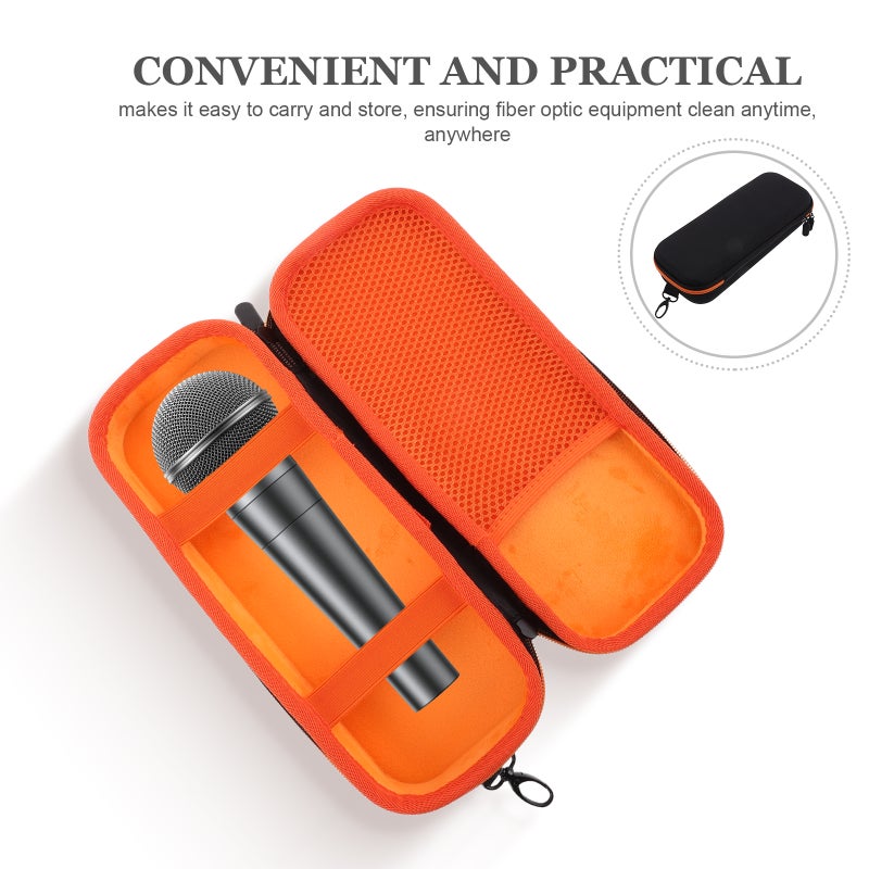 Double Microphone Storage Case Portable Mic Carry Bag for Travel Dual Cordless Microphone Case Singing Organizer - Image 3