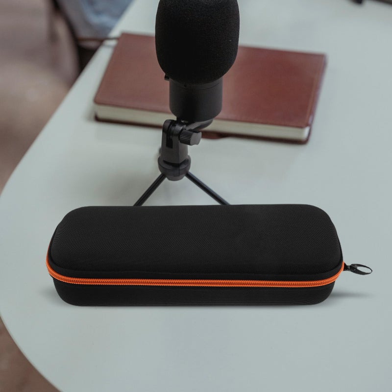 Double Microphone Storage Case Portable Mic Carry Bag for Travel Dual Cordless Microphone Case Singing Organizer - Image 1