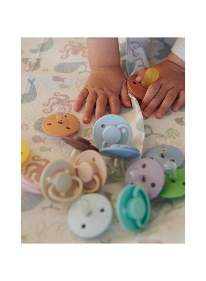 Mininor Round Pacifier Latex 0M  Bubblegum - Image 3