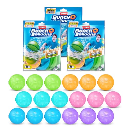 Bunch O Balloons Reusable Water Balloons 18 Pack by ZURU - Image 1
