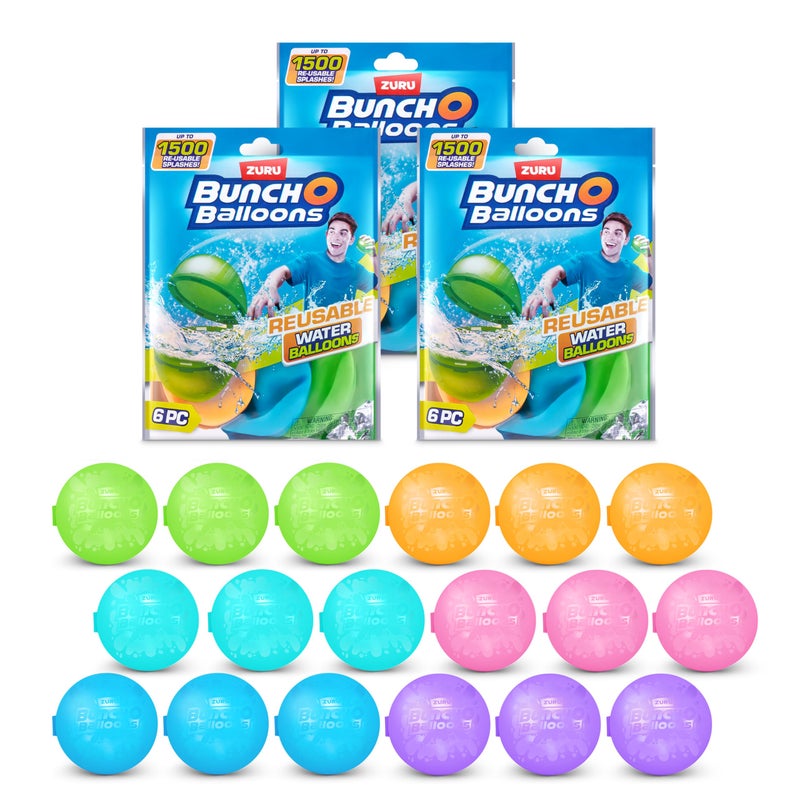 Bunch O Balloons Reusable Water Balloons 18 Pack by ZURU - Image 2