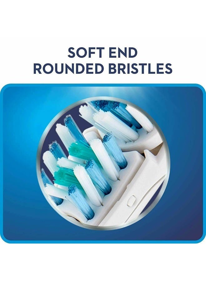 EBIEFLY 4 Pcs Sensitive Toothbrush Dual Clean Replacements Attachments Brush Heads Refill Accessories Compatible with Oral B 4732 3733 4734 with Rotating Power Toothbrush Heads & Crisscross Bristles - Image 5