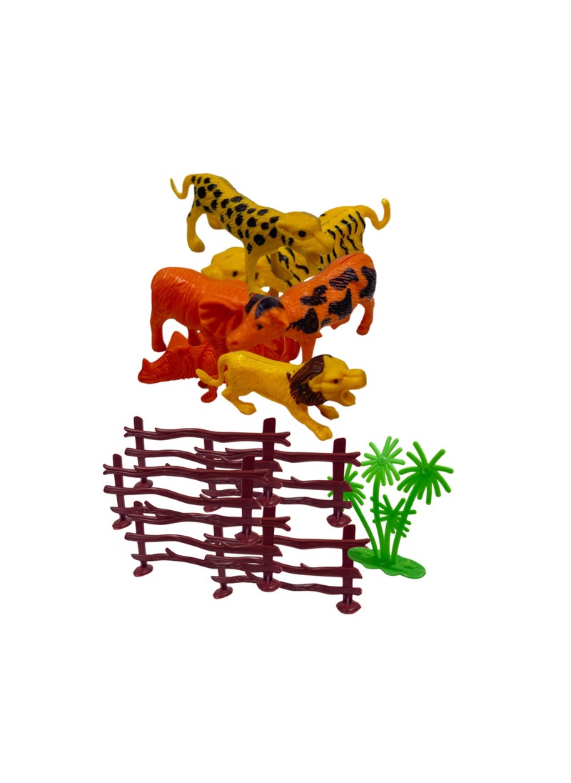 YJ Jungle Animal Figure Playset for a Mini Jungle for Ages 3 and Up  - Image 4