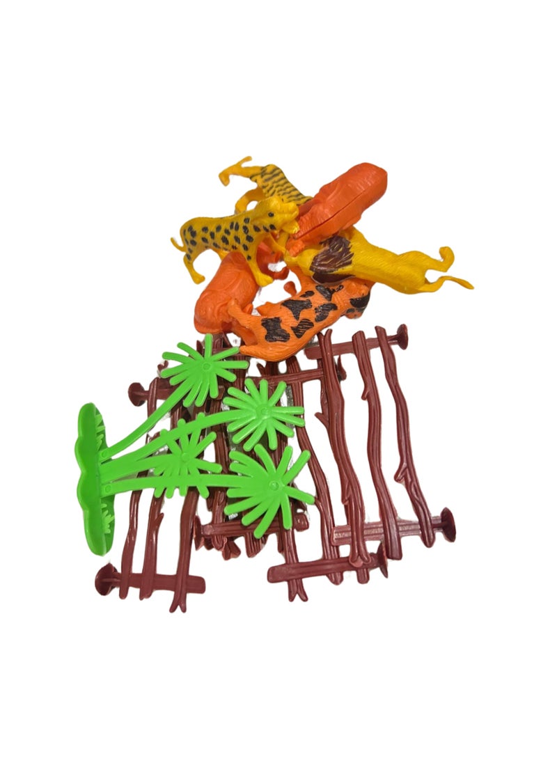 YJ Jungle Animal Figure Playset for a Mini Jungle for Ages 3 and Up  - Image 2