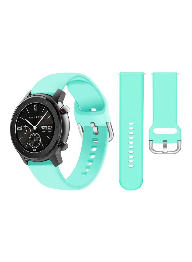 Perfii Replacement Band For Amazfit GTR Smartwatch 47 mm Light Green - Image 2