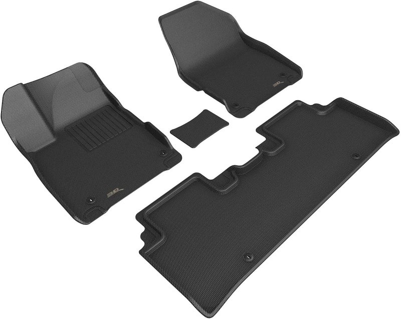 3D MAXpider Custom Fit Kagu Floor Mat Set for KIA EV6 (2022-2023) - Black - Image 1