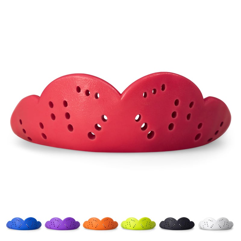 SISU Max Mouthguard Intense Red 50 Stronger Maximum Protection for Rugby MMA Boxing Lacrosse Football Hockey HighImpact Sports Adult Fit Remoldable Up to 20 Times Works for Braces - Image 2