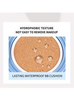 MAYCHEER Lasting Waterproof BB Cushion, SPF50/PA++ Flawless Air Cushion BB Cream, Moisturizing Face Concealer for Under-Eye Dark Circles and Spots, No.1 Light Beige  - Image 4