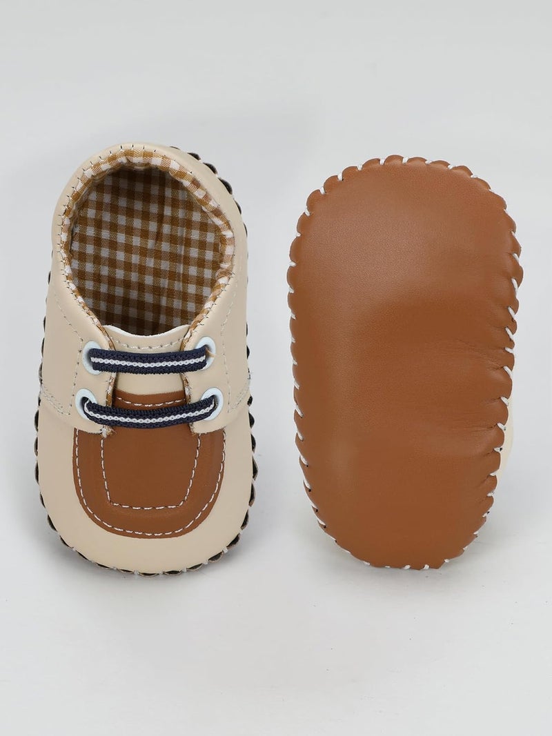 PureSole Baby Soft Sole Moccasins - Pink Leather Crib Shoes with Lace-Up Design for Girls, Newborn to Toddler (6–12 Months) - Image 5