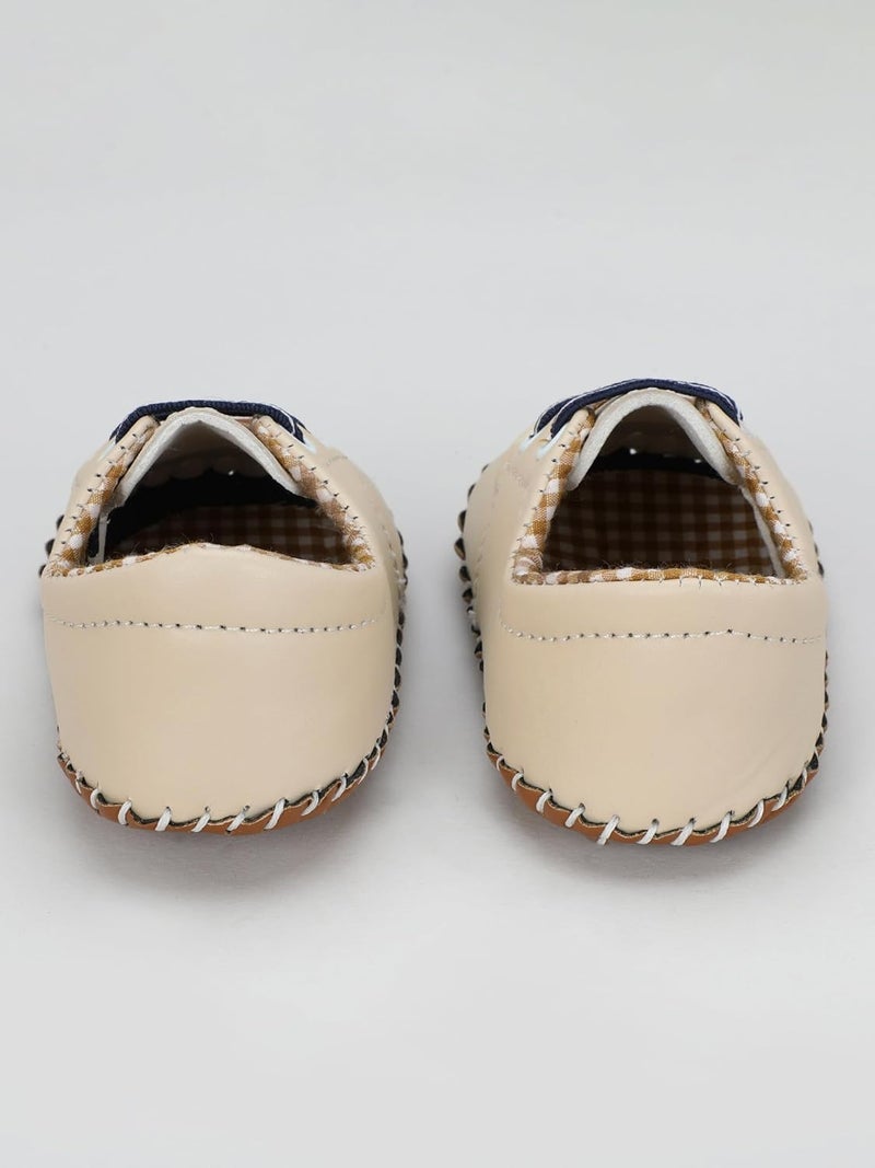 PureSole Baby Soft Sole Moccasins - Pink Leather Crib Shoes with Lace-Up Design for Girls, Newborn to Toddler (6–12 Months) - Image 4