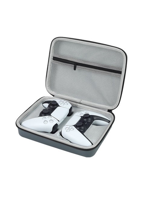 EVA PS5 Controller Carrying Travel Case,2 Pack PS5 Controller Storage Bag with Waterproof and Anti-Drop Grey