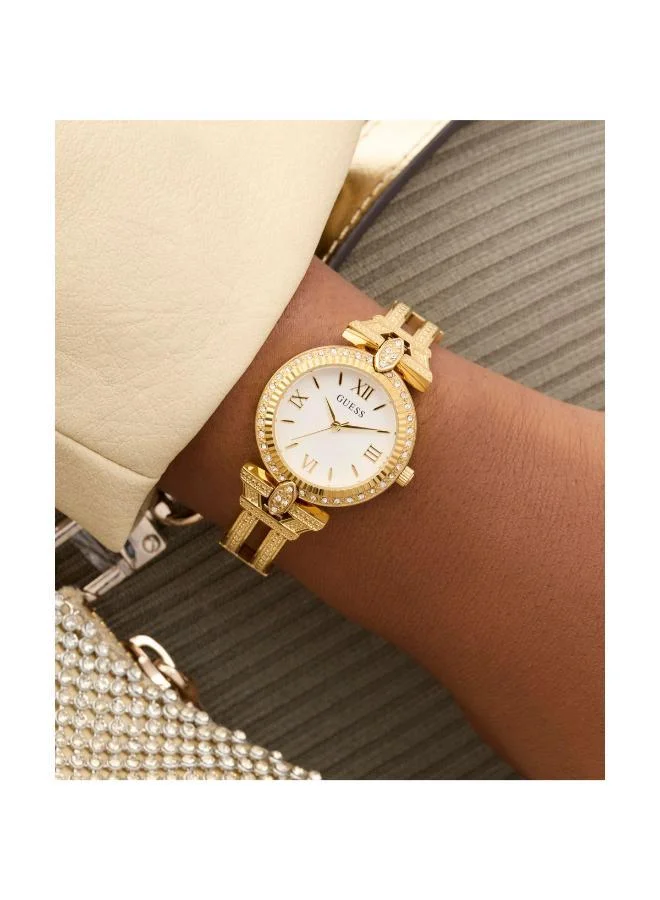 GUESS Ladies Gold Tone Analog Watch