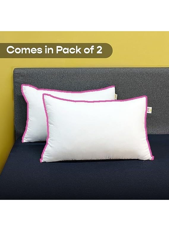 NTA BEST NTA BEST Cloud Polyester Extra Soft Polyester Fabric Cuddling Pillow with Standard Size 1727 Inch White_Shape Rectangle Pack of 2  - Image 2