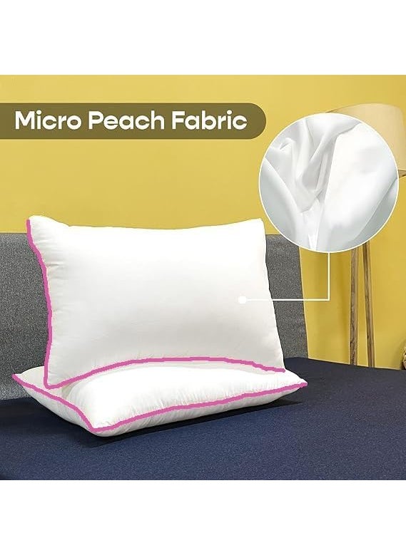 NTA BEST NTA BEST Cloud Polyester Extra Soft Polyester Fabric Cuddling Pillow with Standard Size 1727 Inch White_Shape Rectangle Pack of 2  - Image 4