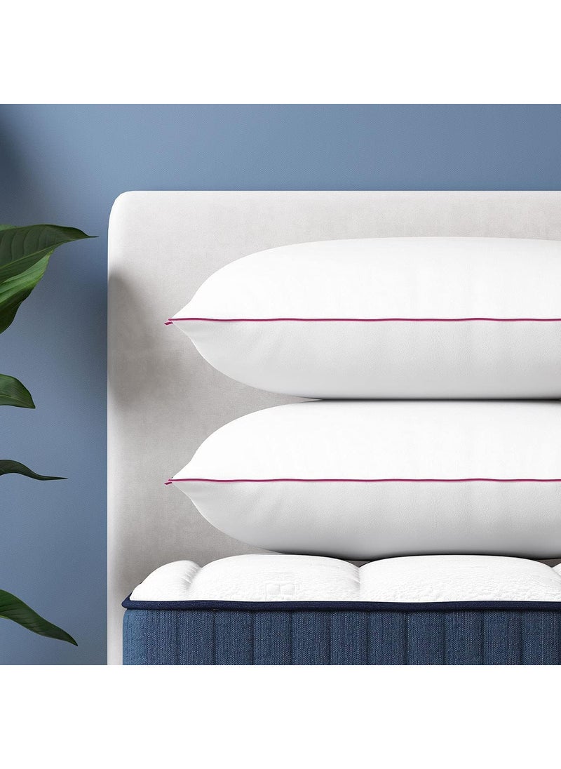 NTA BEST NTA BEST Cloud Polyester Extra Soft Polyester Fabric Cuddling Pillow with Standard Size 1727 Inch White_Shape Rectangle Pack of 2  - Image 5