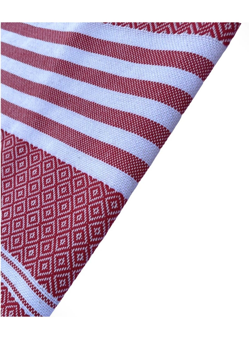 Mediterranean Essence Beach Towel  Red - Image 1