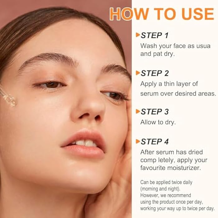 ELBBUB Premium 20% Vitamin C Serum For Face with Hyaluronic Acid, Retinol & Amino Acids - Boost Skin Collagen,Hydrate & Plump Skin, Anti Aging & Wrinkle Facial Serum (4 Fl Oz (Pack of 1)) - Image 4