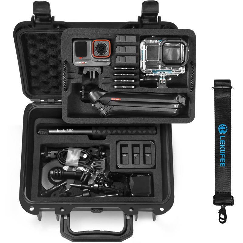 Lekufee Travel Waterproof Hard Case for Insta360 Ace Pro 2 Action Camera and AccessoriesCase Only - Image 2