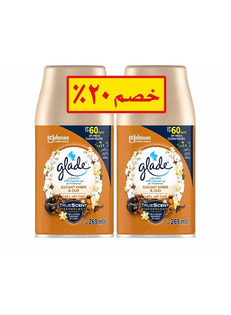 Glade Auto Refill Twin Pack Oud 269ml - Image 1