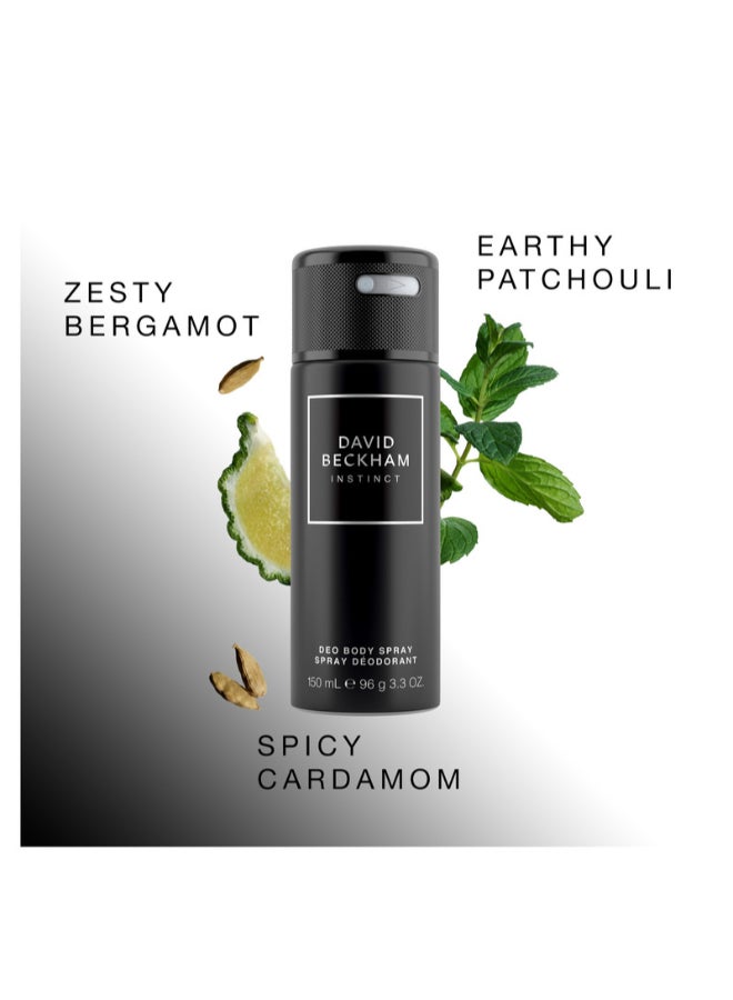 David Beckham Instinct Deodorant Body Spray 150Ml - Image 3