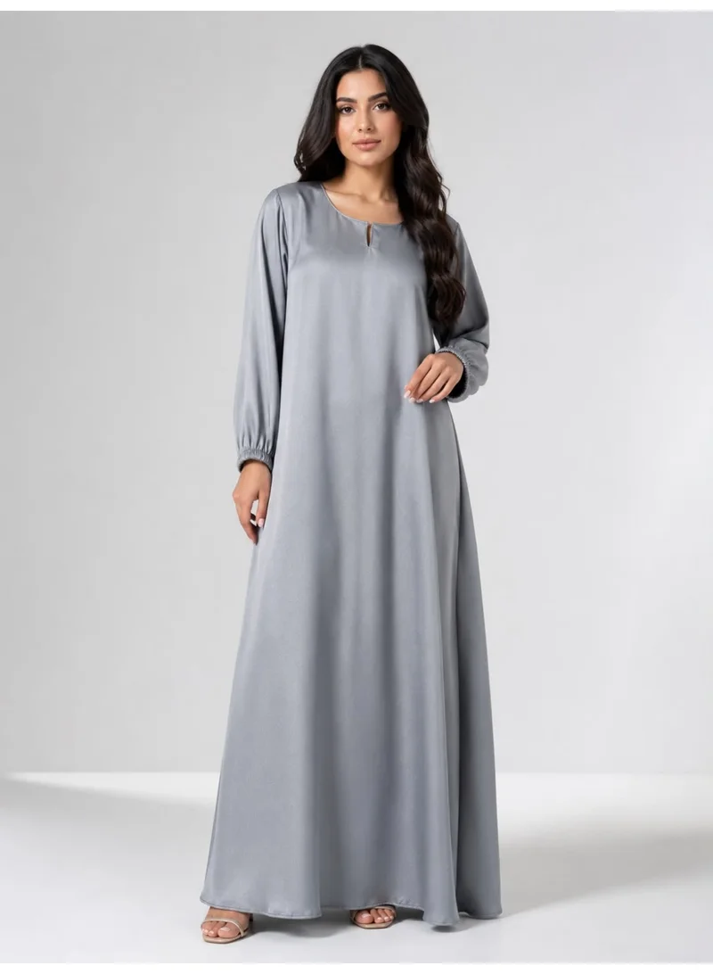 Ophelia Lumi Shine Maxi Dress – Elegant Modest Long Sleeve Dress