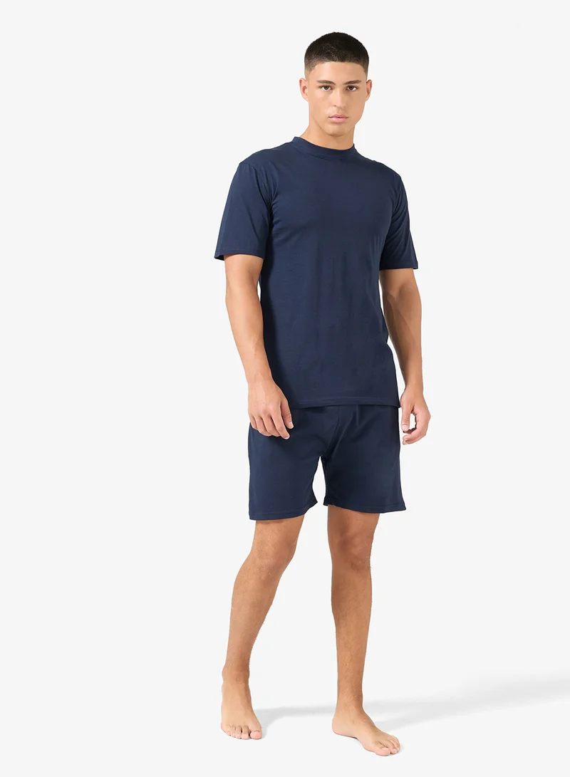 Seventy Five  Nightwear T-Shirt & Shorts Set for Men | Best Price UAE