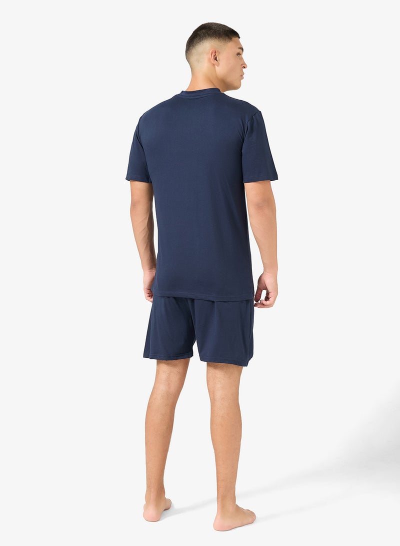 سفنتي فايف طقم بيجامة تي شيرت وشورت - Image 2