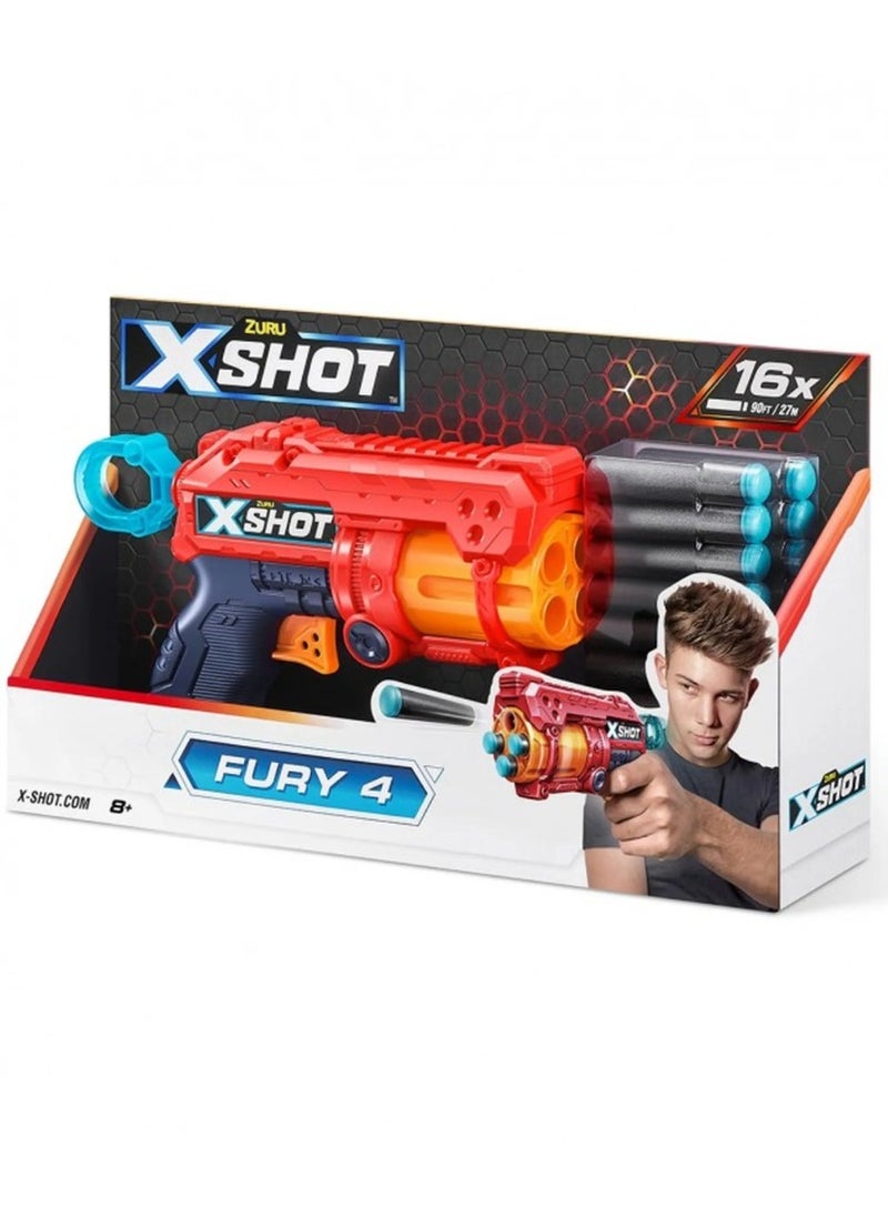 ZURU ZURU XSHOT EXCEL FURY 4 (16Darts)  - Image 1