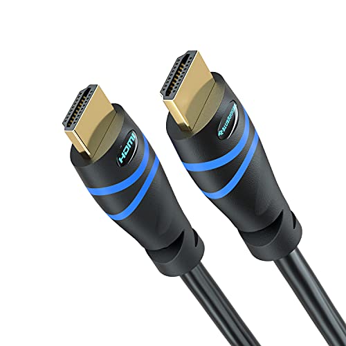 BlueRigger 4K HDMI Cable 25FT (4K 60Hz, HDR10, in-Wall CL3 Rated, High Speed, HDCP2.2, eARC) - Long HDMI Cable Compatible with Home Theatre, HDTV, Gaming Consoles, Streaming Devices - Image 1