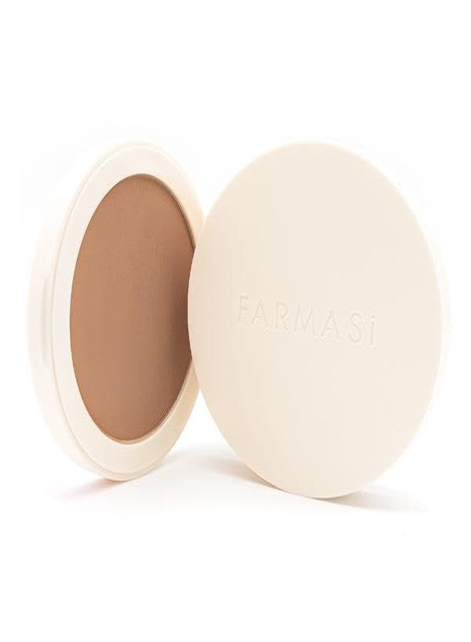 FARMASi Powder Bronzer Blush Skin Makeup, Highly Pigmented, Cushiony Formula with Nourishing Vegetable Squalene and Smooth-Satin Finish, Refreshing Moisture Boost 0.4 fl oz (12 g), Rio - Image 1