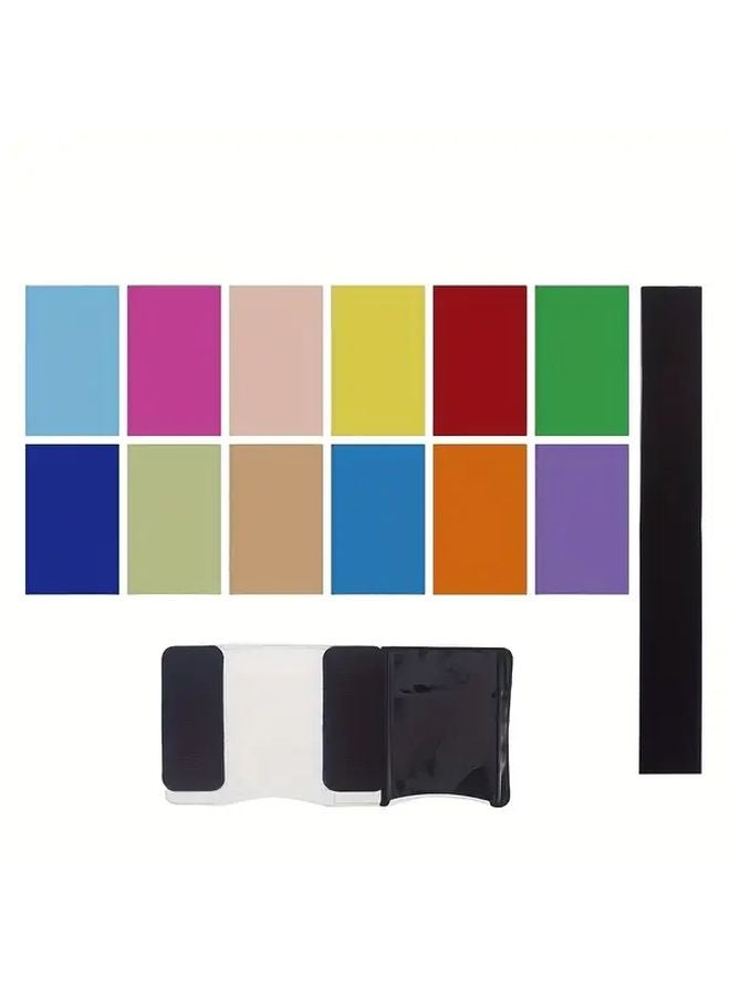 12 Color Tablets Filter Set For Camera DSLR Flash Softbox Photography - Image 1