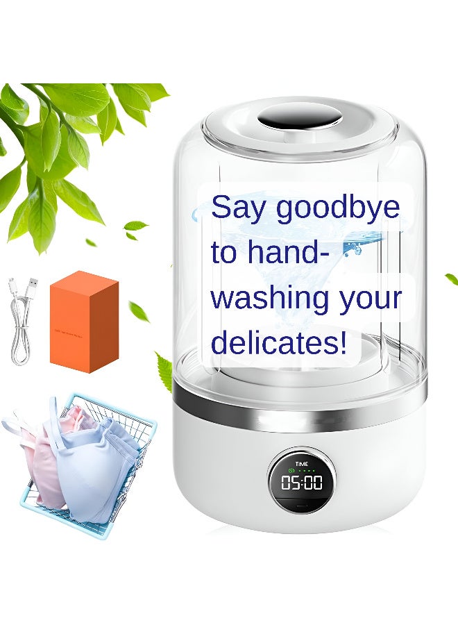 ARABIQO YE02 Mini Portable Washing Machine 1.2L, Digital Timer, Compact Washer for Underwear, Socks, Baby Clothes & Towels, Ideal for Apartments, Hotels, Dorms & Travel Use - Image 5