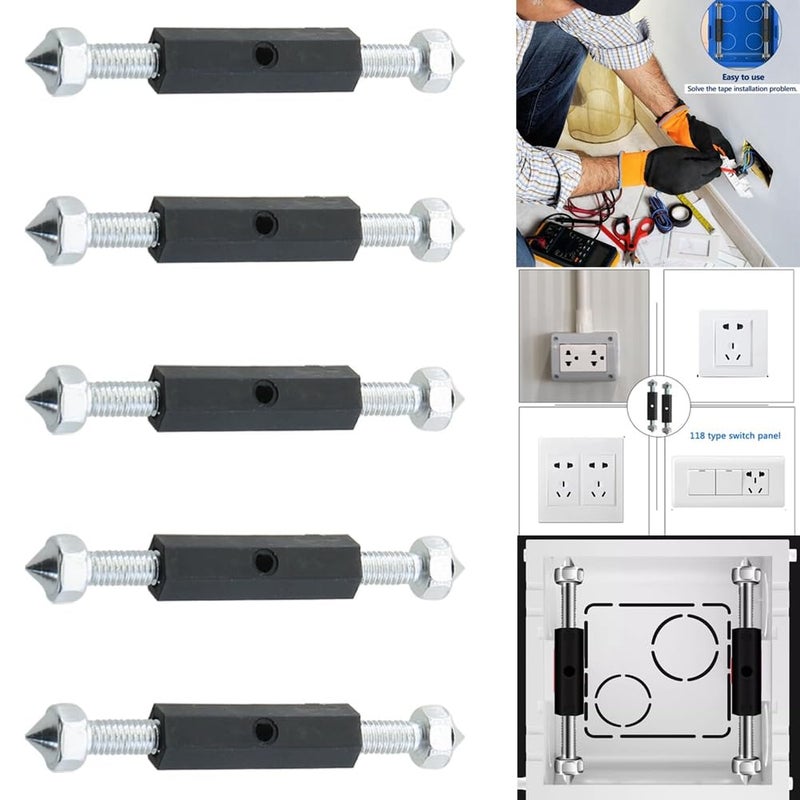 Manganese Steel Electrical Switch Socket Concealed Box 10PCS Repair Unit with Wrench - Image 3