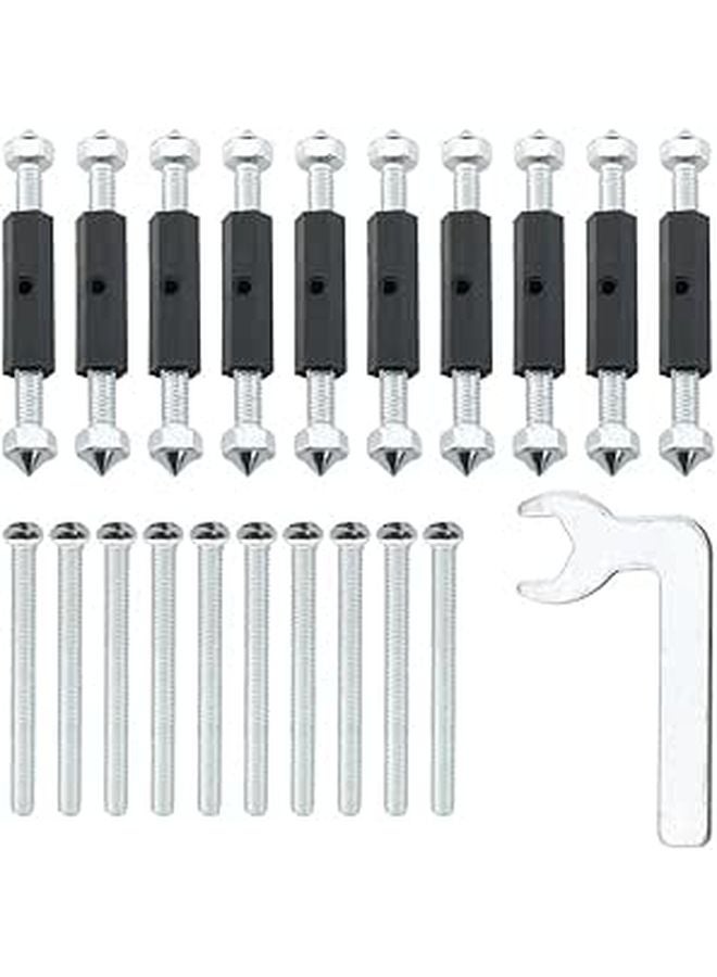 Manganese Steel Electrical Switch Socket Concealed Box 10PCS Repair Unit with Wrench - Image 1