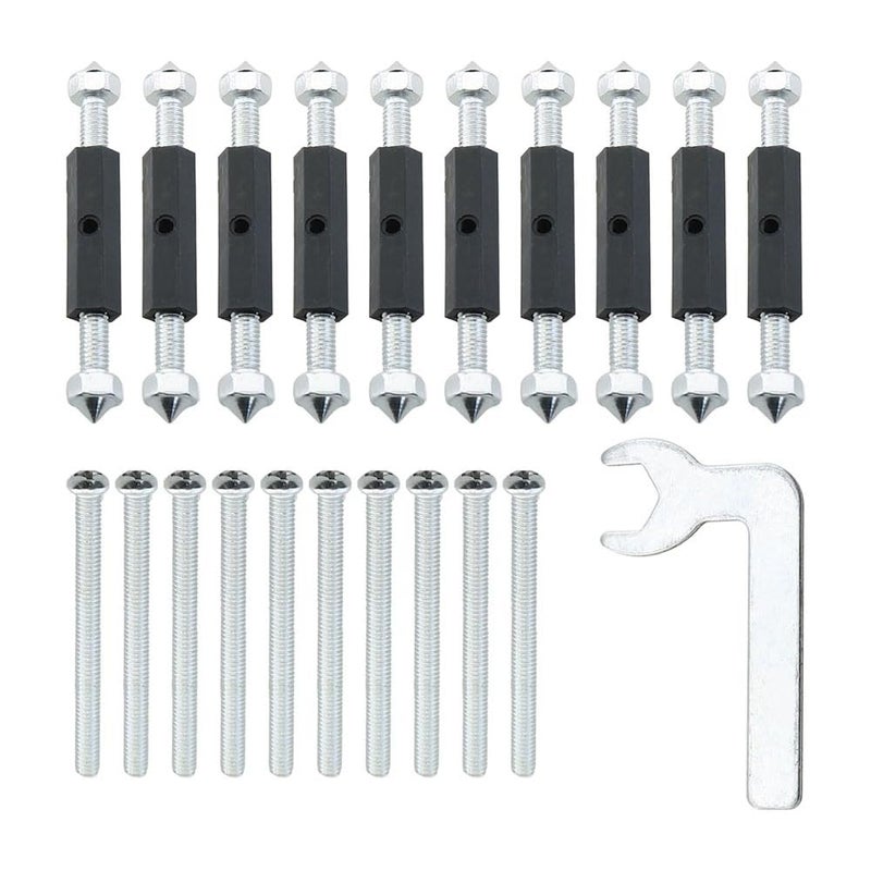 Manganese Steel Electrical Switch Socket Concealed Box 10PCS Repair Unit with Wrench - Image 2