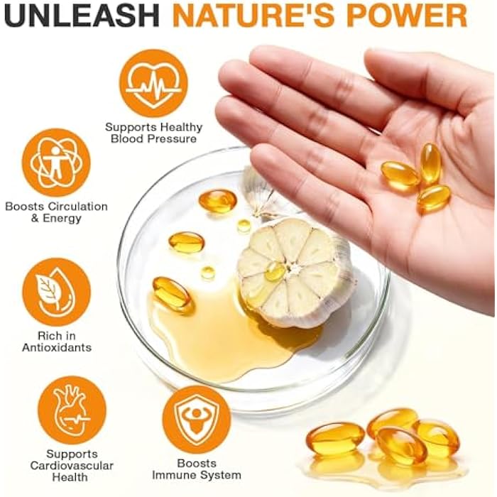 WACHRAY Aged Garlic Extract 300 Capsules 2 Packs - 10000mg High Potency, Odorless, Garlic Supplement for Heart Health, Immune Support & Antioxidant Benefits Non-GMO Gluten-Free - Image 5