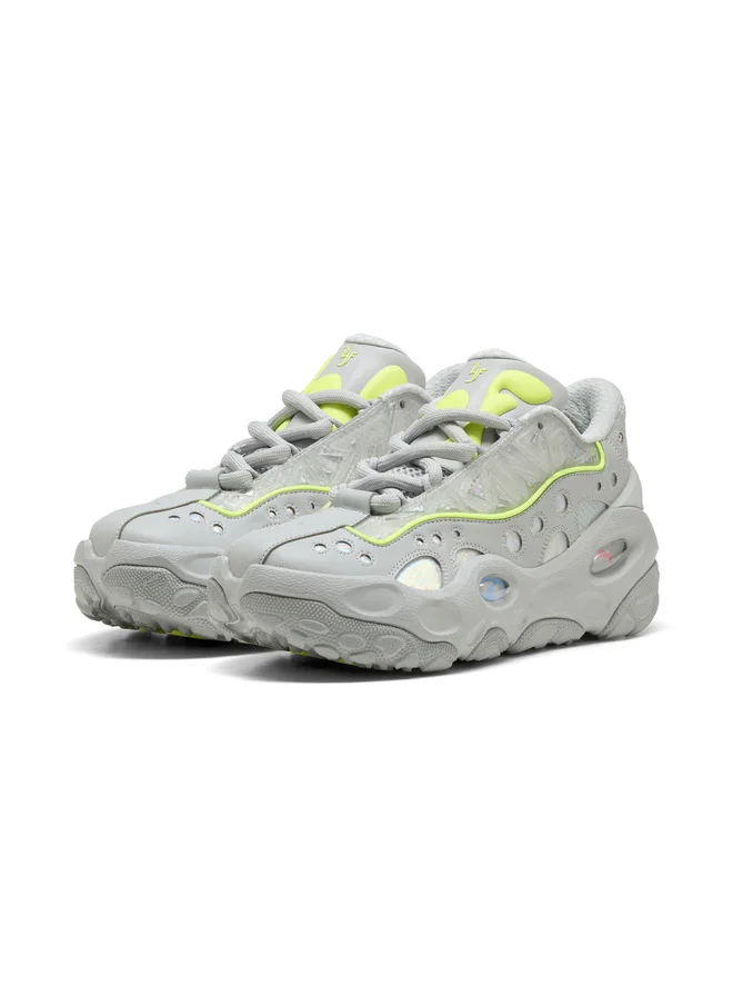 Puma Flat Light Gray-Sunset Glow-Yellow Alert LaFrancé RNR Solar Sneakers Unisex for Men | Best Price UAE