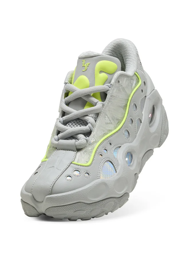 Puma Flat Light Gray-Sunset Glow-Yellow Alert LaFrancé RNR Solar Sneakers Unisex for Men | Best Price UAE