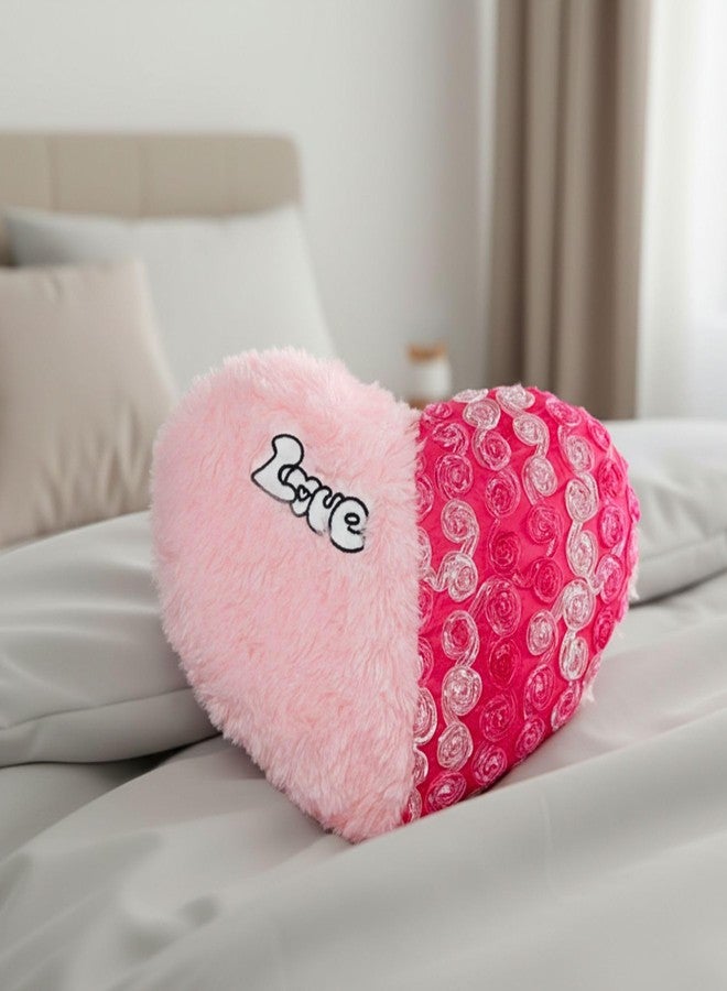Tickles Love Heart Soft Cushion Stuffed Plush Toy Gifts for Love Girl Friend Girlfriend Boyfriend Wife & Husband Wedding Anniversary Birthday Valentine's Day (Color: Pink Size: 41 cm) - Image 2