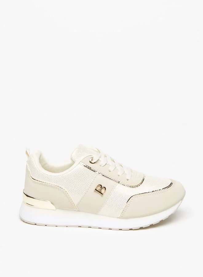 فلورا بيلا من شو إكسبرس Women's Textured Lace-Up Sneakers