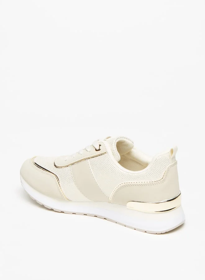فلورا بيلا من شو إكسبرس Women's Textured Lace-Up Sneakers