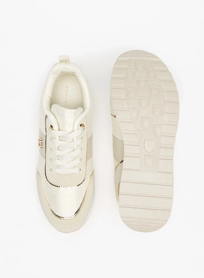 فلورا بيلا من شو إكسبرس Women's Textured Lace-Up Sneakers