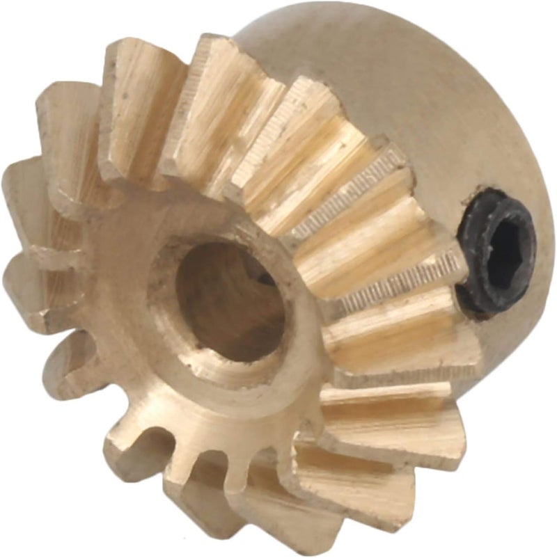 CNBTR 15T Copper 0.8 Modulus Tapered Bevel Gear Wheel 3mm Bore 10mm Outer Dia - Image 5
