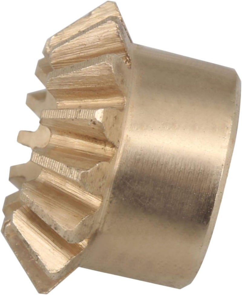 CNBTR 15T Copper 0.8 Modulus Tapered Bevel Gear Wheel 3mm Bore 10mm Outer Dia - Image 3