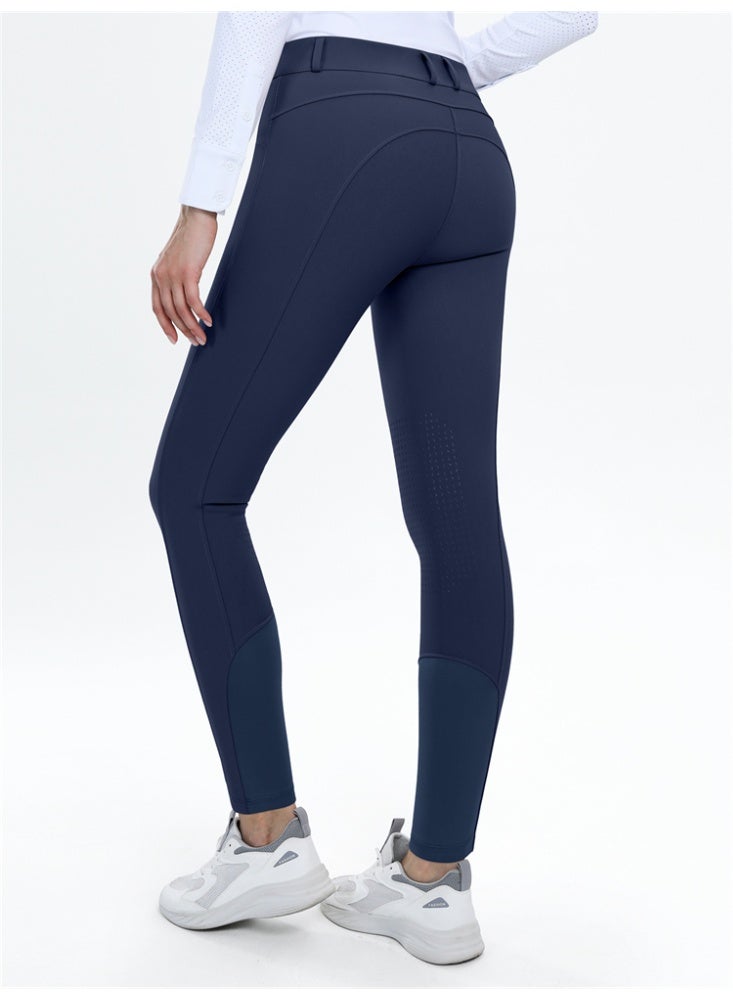 general Women's Riding Pants Knee Silicone Breeches Equestrian Horseback Riding Tights with Pocket - Image 2