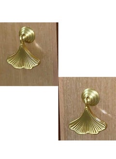 Oasisgalore 2Pcs Furniture Knob Handles Pull Handle Fashion Ginkgo Leaf Shape Dresser Knobs for Cabinet Door Drawer  - Image 5