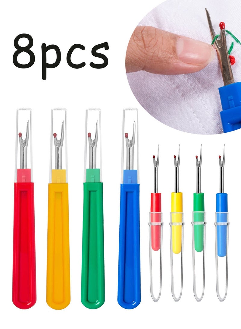 Seam Ripper Set,Seam Rippers Stitch Unpicker Plastic Handle Sewing Colorful Handy Thread Tools Suitable for cross stitch, sewing, handwork 8 Pcs - Image 1